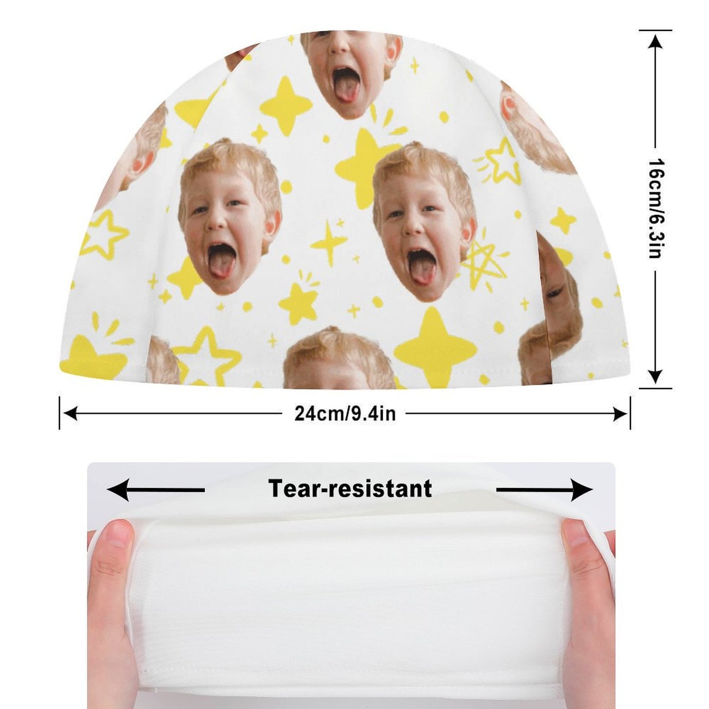 Gorro de Natación de Tela Personalizado | Gorro Piscina Lycra