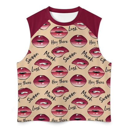 Playera Muscular sin Mangas Personalizada | Corte Raglán a Dos Tonos
