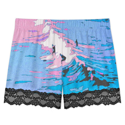 Pijama de Tirantes con Encaje y Short Personalizable para Mujer