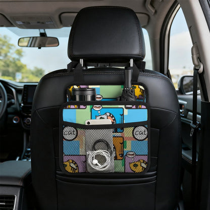 Organizador de Asiento de Auto Personalizado | Bolsa de Cuero PU