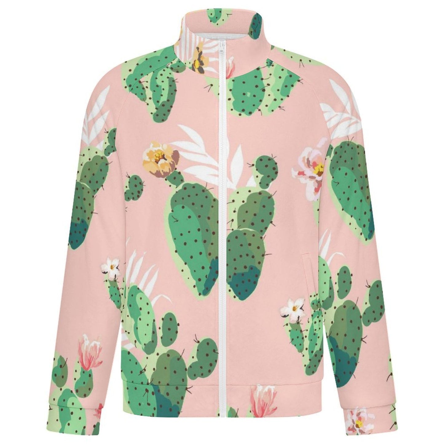 Fleece Jacket Cactus, Tropical, Pink