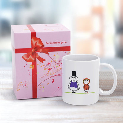 Taza Cerámica Blanca Personalizada | 350ml Diseño Minimalista | Asa Ergonómica