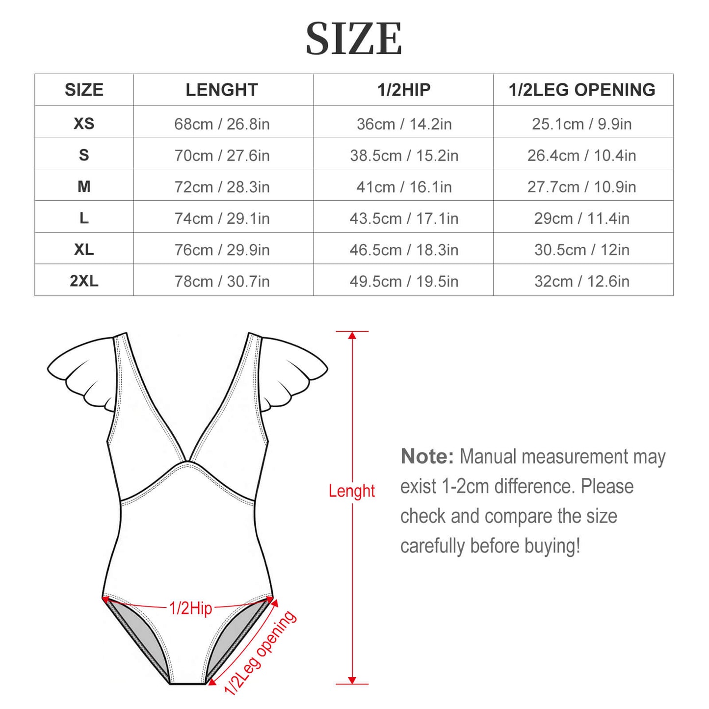 Traje de baño enterizo personalizable con cuello en V y mangas con holanes
