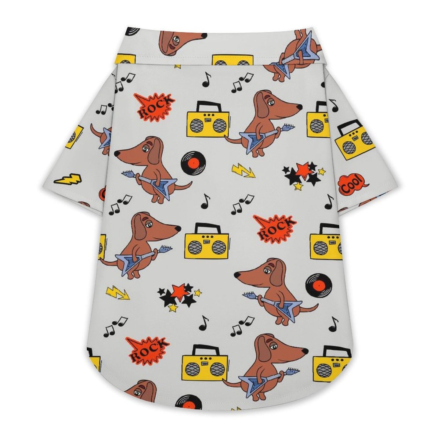 Camisa Personalizada para Mascotas | Estilo Hawaiano y Tela Elástica