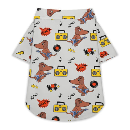 Camisa Personalizada para Mascotas | Estilo Hawaiano y Tela Elástica
