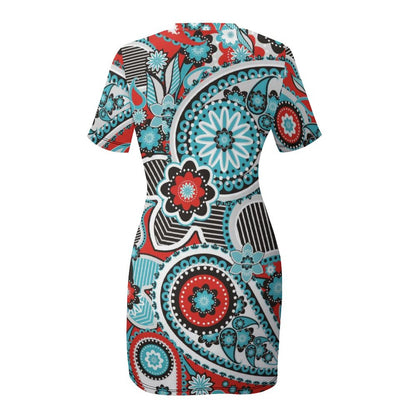 Vestido Ajustado Manga Corta Personalizable | Bodycon Pullover