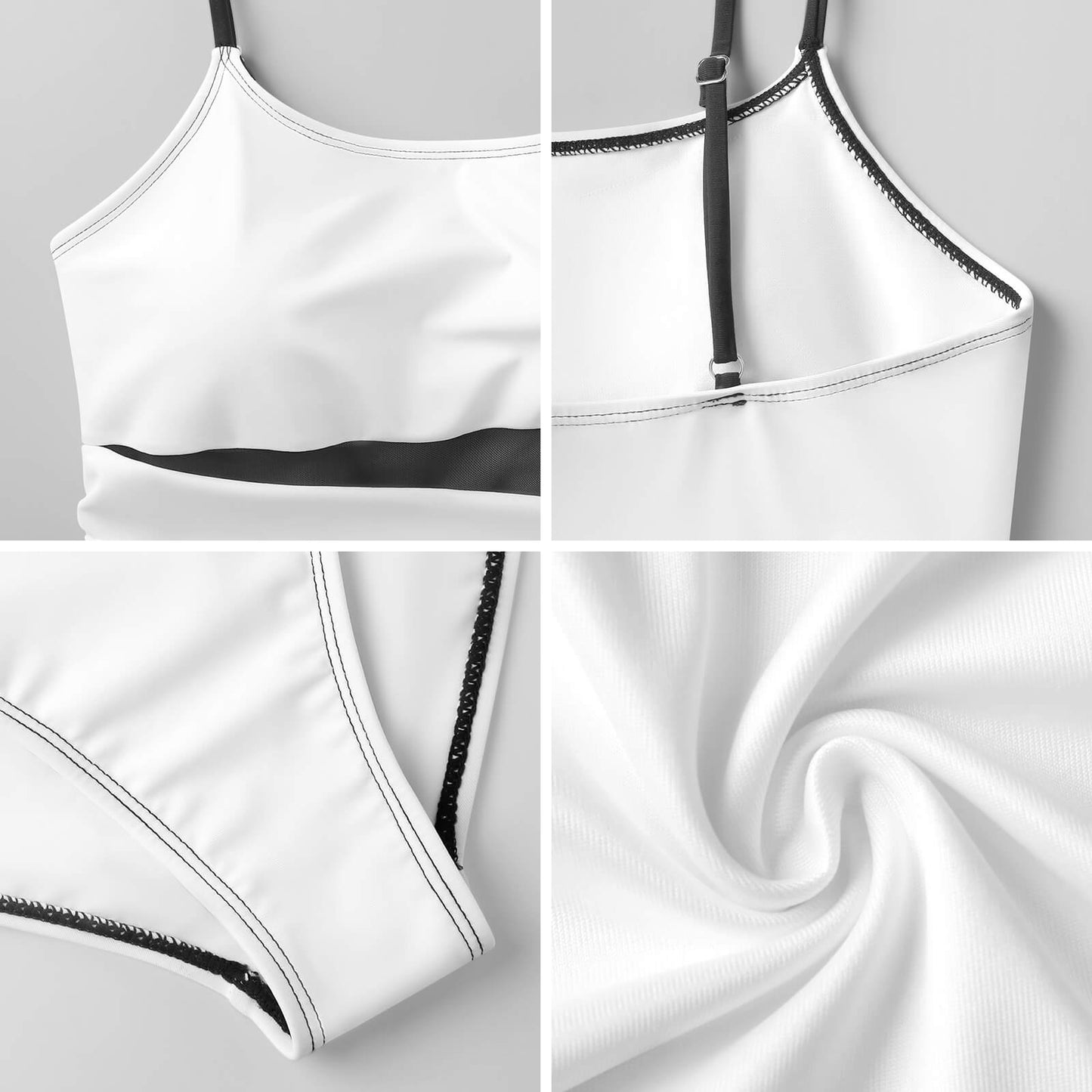 Mesh Splicing One-piece Swimsuit Pink Vortex Pattern