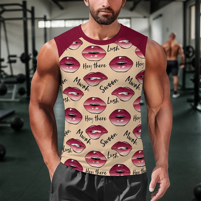 Playera Muscular sin Mangas Personalizada | Corte Raglán a Dos Tonos