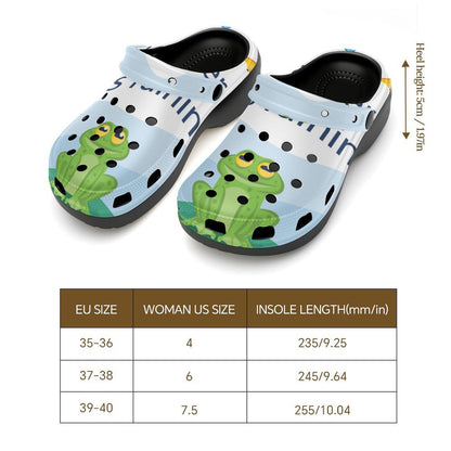 Zuecos de Tacón Personalizados en EVA con Impresión a Todo Color
