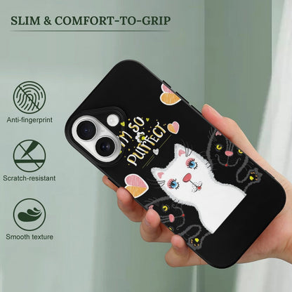 Mobile Phone Case for Apple IPhone 18 Cat, Heart, Elegance