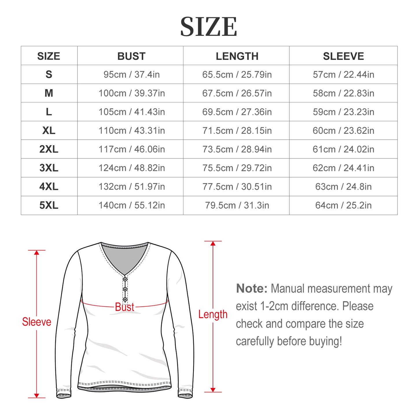 Playera Henley Personalizada Manga Larga para Hombre | Tela Suave