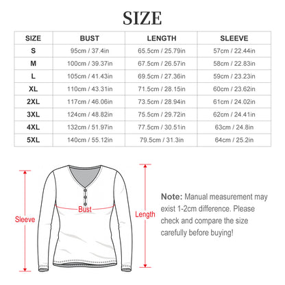 Playera Henley Personalizada Manga Larga para Hombre | Tela Suave