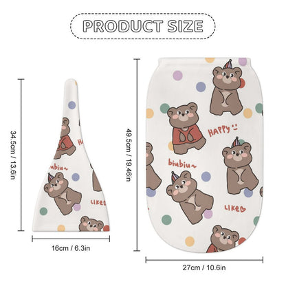 Set Arrullador Personalizado de Algodón con Gorrito para Bebé