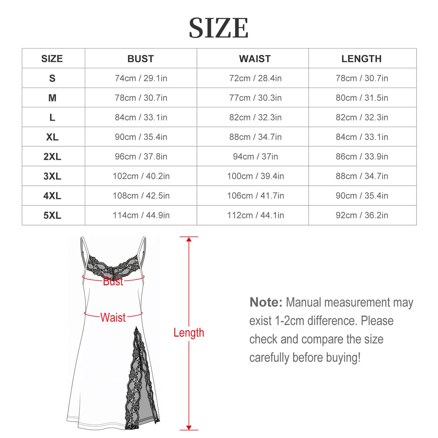 Camisón Personalizado con Encaje y Abertura Lateral