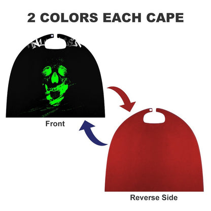Capa de Halloween Personalizada | Disfraz Satén Reversible 70cm