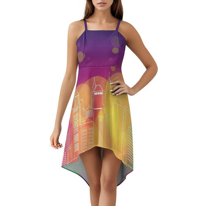 Vestido Asimétrico Personalizado High-Low | Diseña con tu Foto