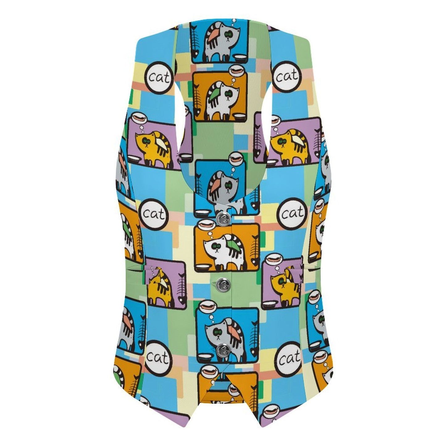 Suit Jacket And Vest Food Cat