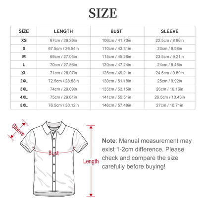 Camisa Personalizada de Manga Corta para Mujer con Cuello y Estampado Completo