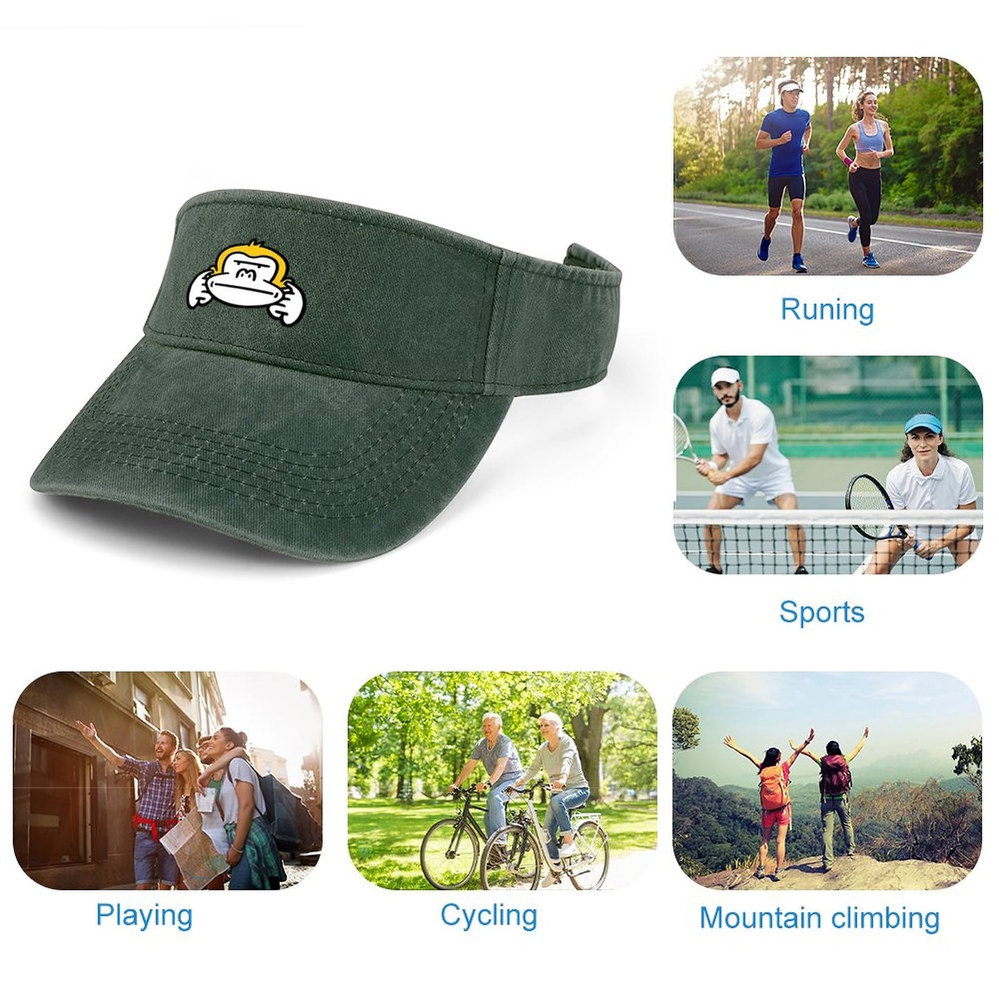 Visera de Mezclilla Personalizada | Protege tu Rostro, Libera tu Peinado