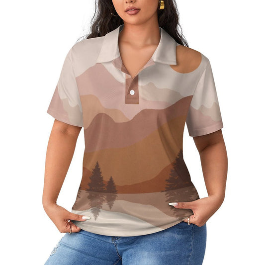 Playera Tipo Polo Personalizada para Mujer con Protección Solar UPF 50+