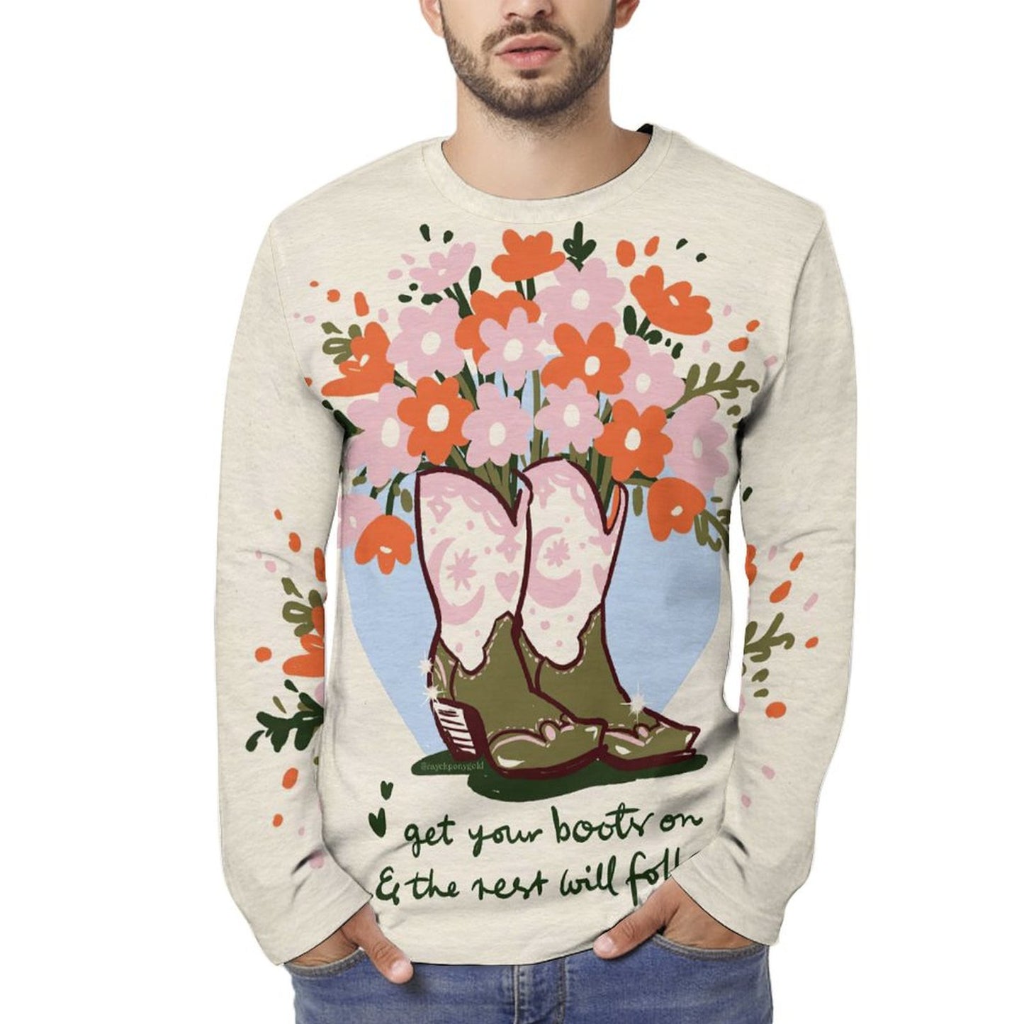 Playera Manga Larga de Algodón Personalizada | Full Print