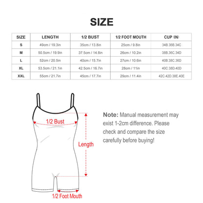 Unitard de Yoga Personalizado con Tirantes y Cintura Definida | Estampado Completo