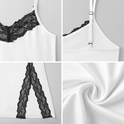 Camisón Personalizado con Encaje y Abertura Lateral