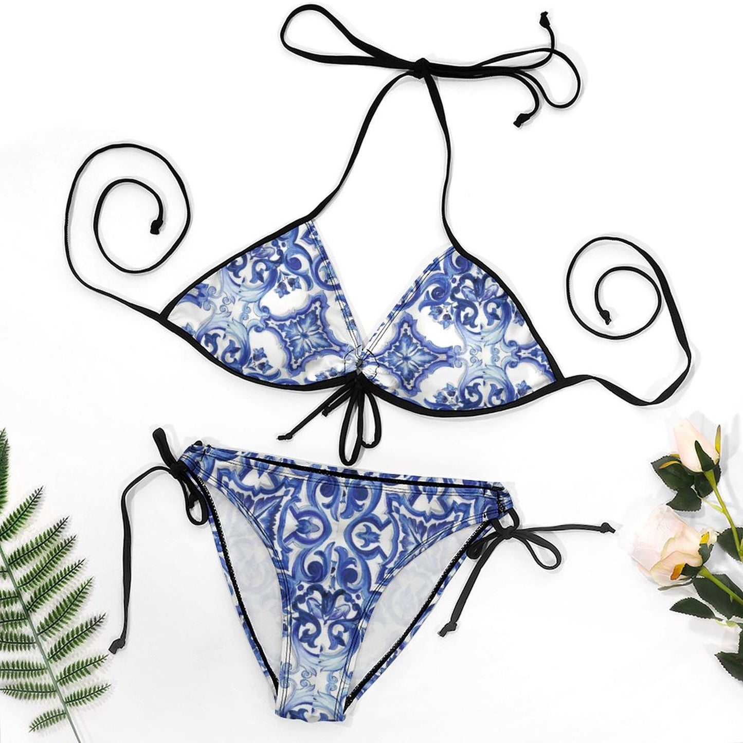 Bikini Personalizado de Dos Piezas | Traje de Baño con Cintas Ajustables