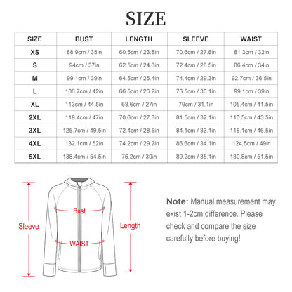 Sunscreen Hooded Long Sleeved Jacket Stars, Blue, Gradients