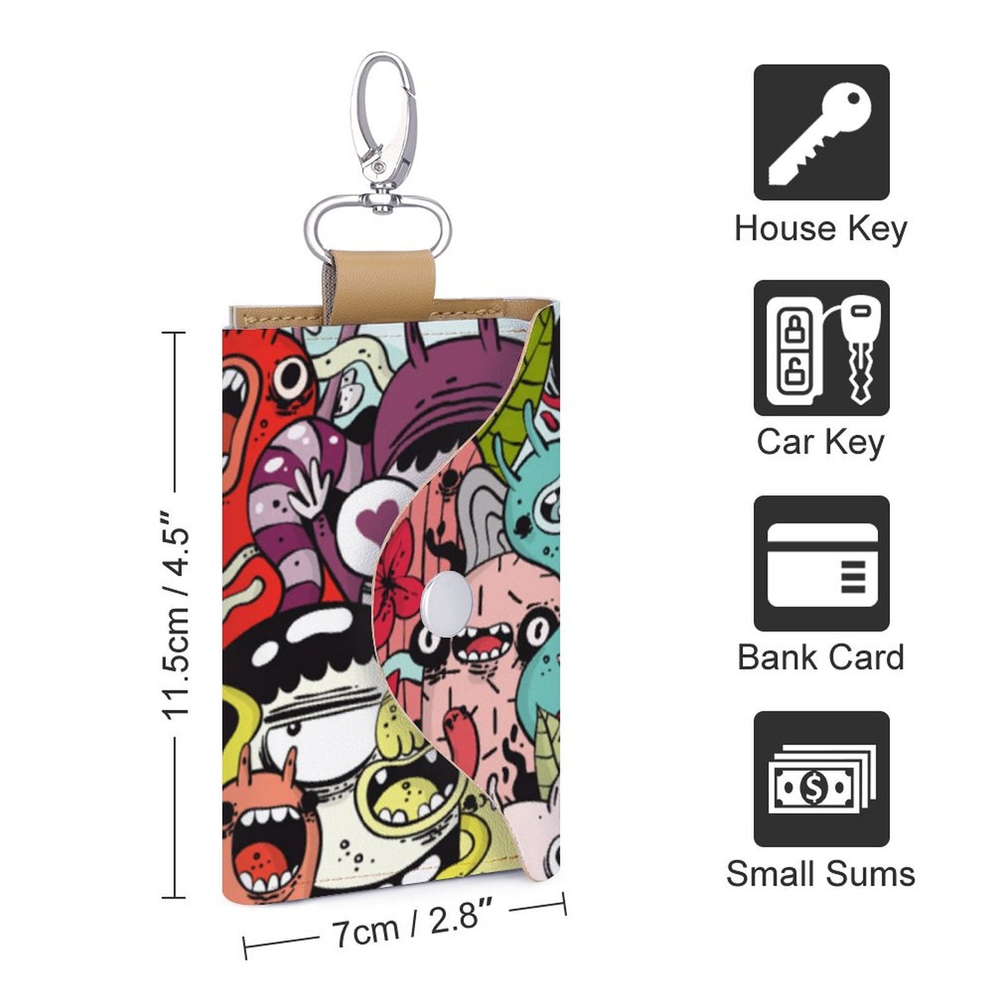 Estuche de Llaves de Piel Personalizado | Organizador Llavero