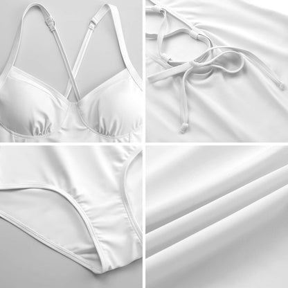 Traje de baño de una pieza personalizable en poliéster y elastano con copas removibles