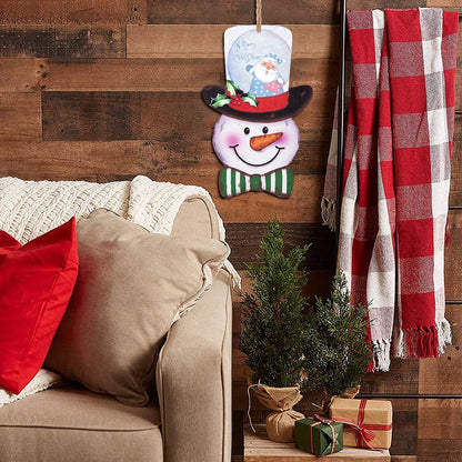 Tu Letrero de Puerta Navideño | Bienvenida Rústica y Personalizada