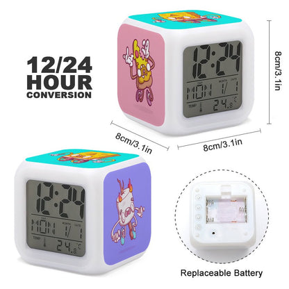 Reloj Despertador Cubo LED Personalizado | Fotos y 7 Colores