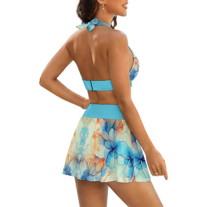 Traje de Baño de Dos Piezas Personalizado | Top y Falda