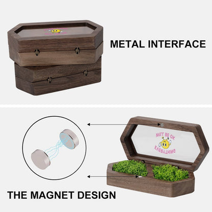 Estuche Cuadrado de Terciopelo para Joyería con Espejo Personalizable