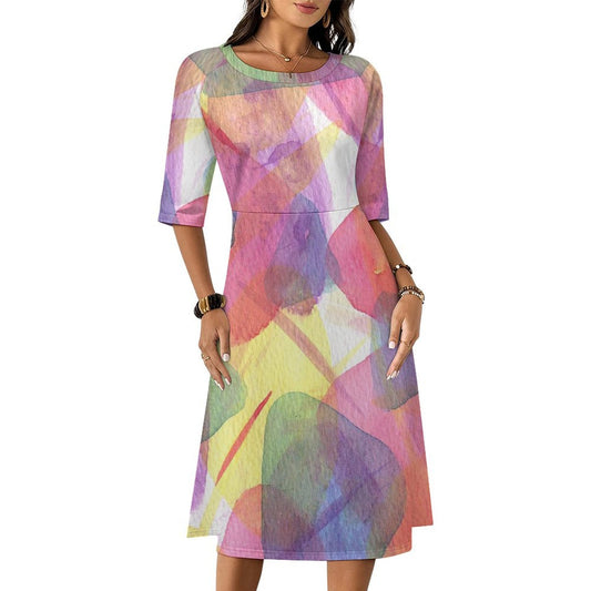 Vestido Largo Personalizable para Mujer | Tu Diseño en Tela Elástica