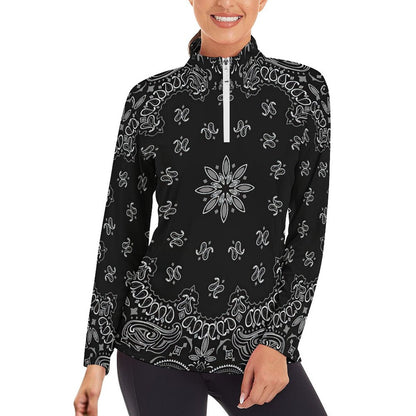 Top Compresión Mujer 1/4 Zip | Camiseta Lycra Running