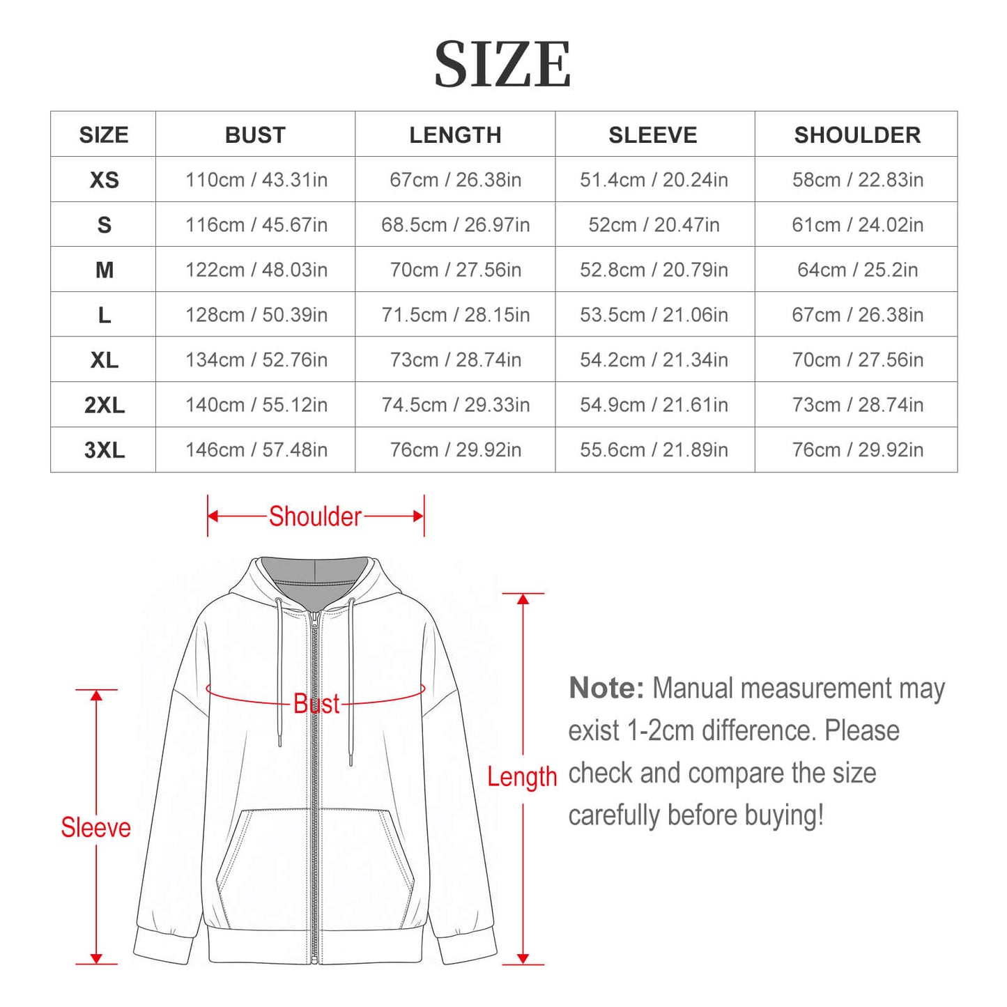 Sudadera con Capucha y Cierre Completo para Mujer en Tela Aireada Personalizable