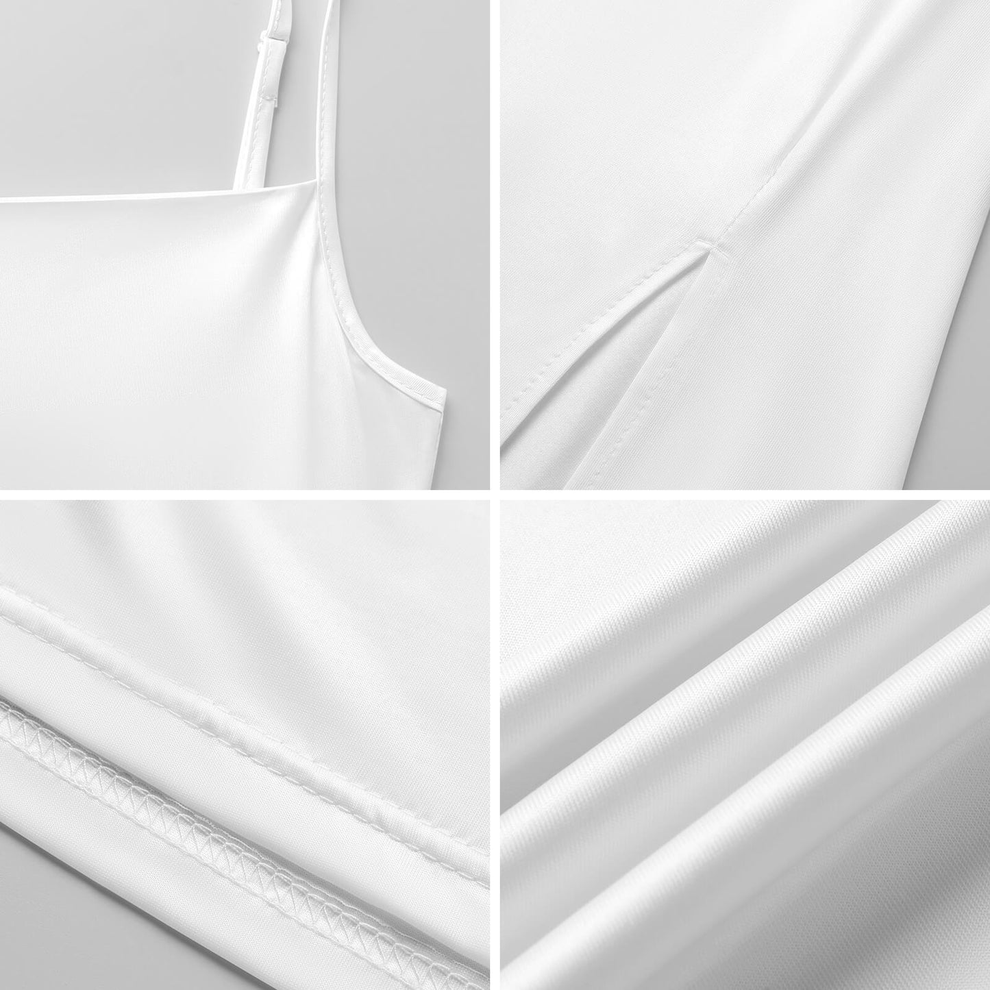 Vestido largo de tirantes con abertura lateral y personalización de diseño en tela suave