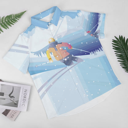 Pocket Less Short Sleeved Shirt Skiing, Winter Sports