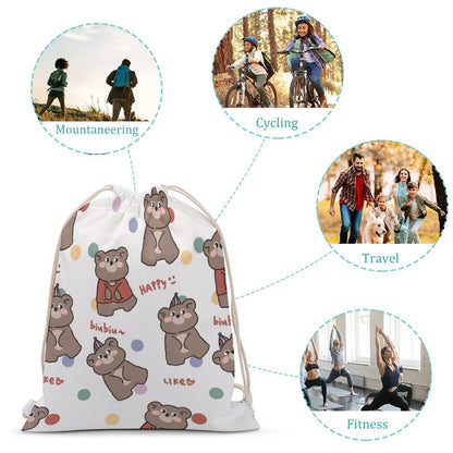 Mochila Saco de Lona 12oz Personalizada | Morral de Cuerdas Algodón