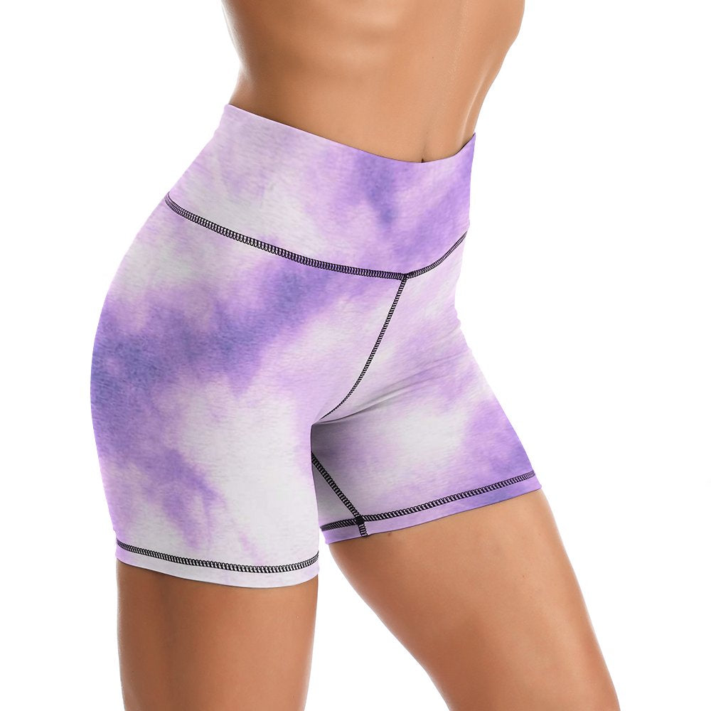Shorts de Yoga Tiro Alto Ultra Suaves Personalizados | Estampado Completo con Tu Diseño