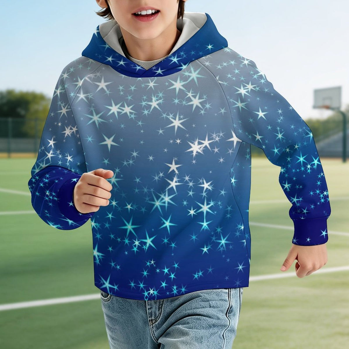 Sudadera Infantil con Gorra y Manga Ranglán para Personalizar