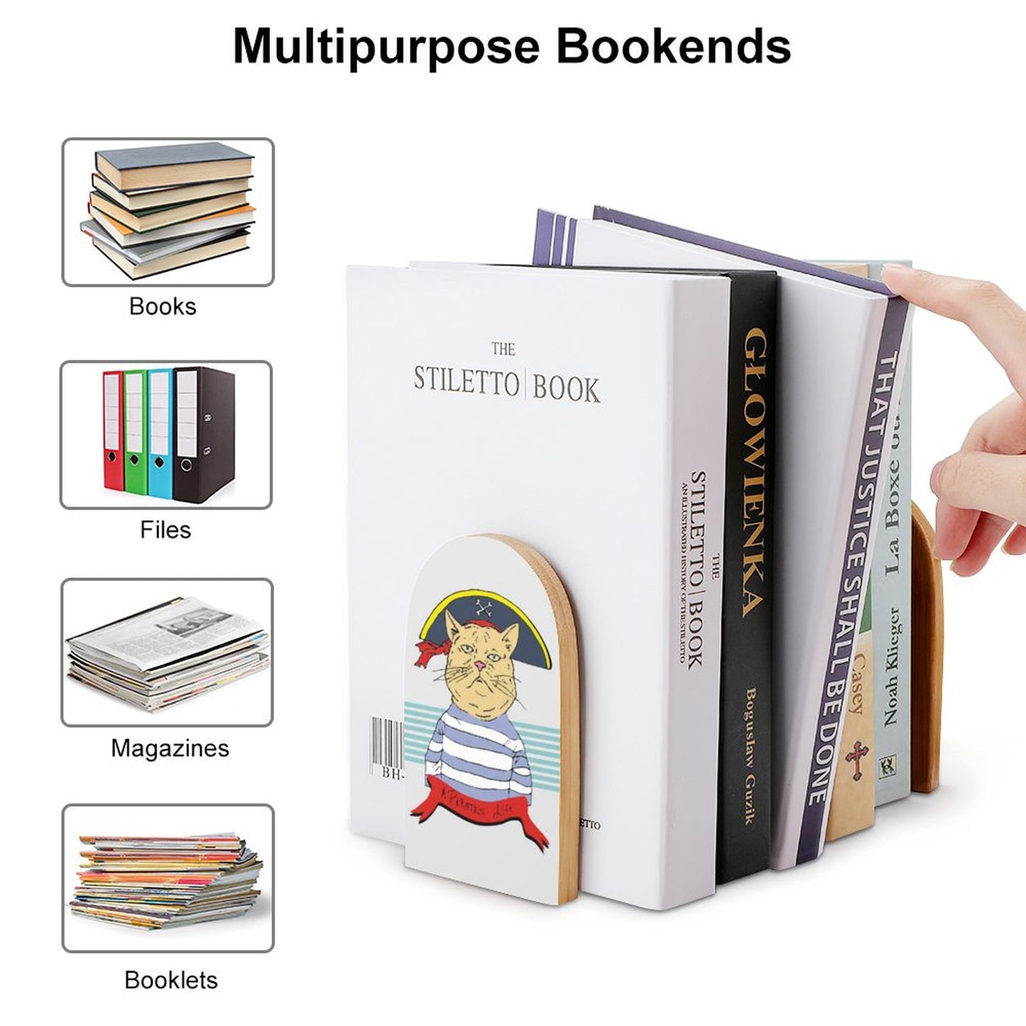 Sujetalibros de Madera | Orden y Estilo para tu Escritorio