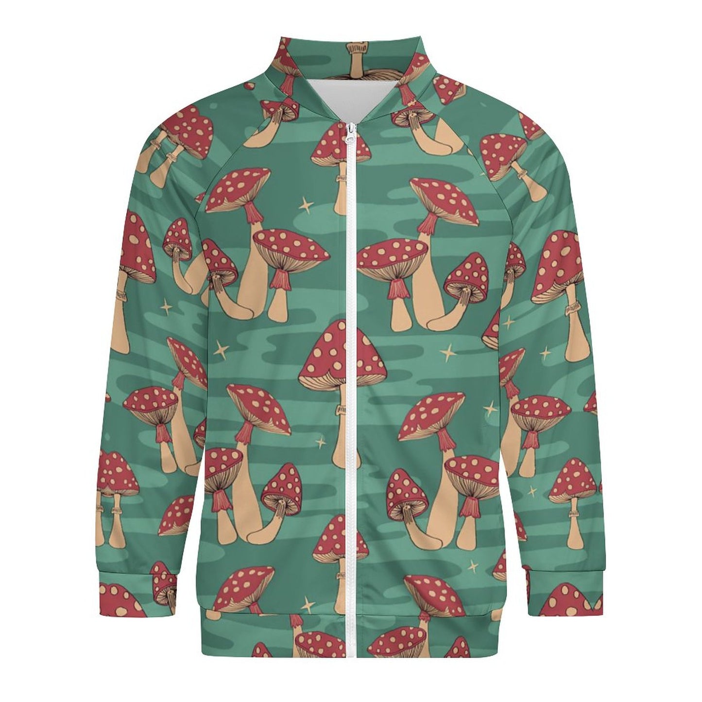 Sudadera Bomber con Cierre | Manga Raglán Personalizada | Chamarra Ligera