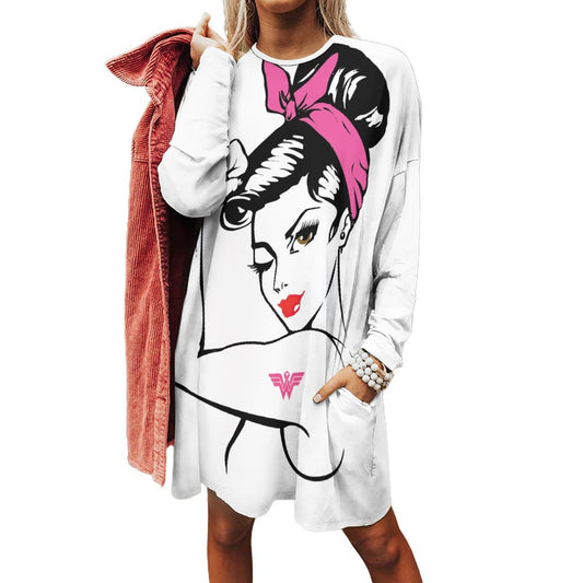 Sudadera Túnica Larga con Bolsillos | Oversize para Leggings 2XS-6XL