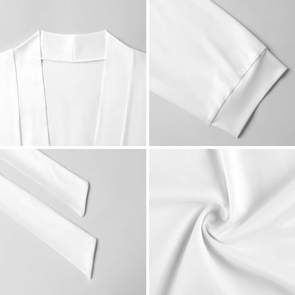 Bata de Baño Personalizada para Adulto | Suave Seda de Leche