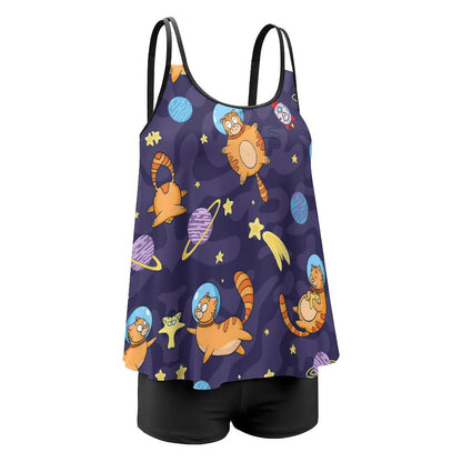 Tankini Falda con Short | Traje de Baño Vestido Tallas Grandes