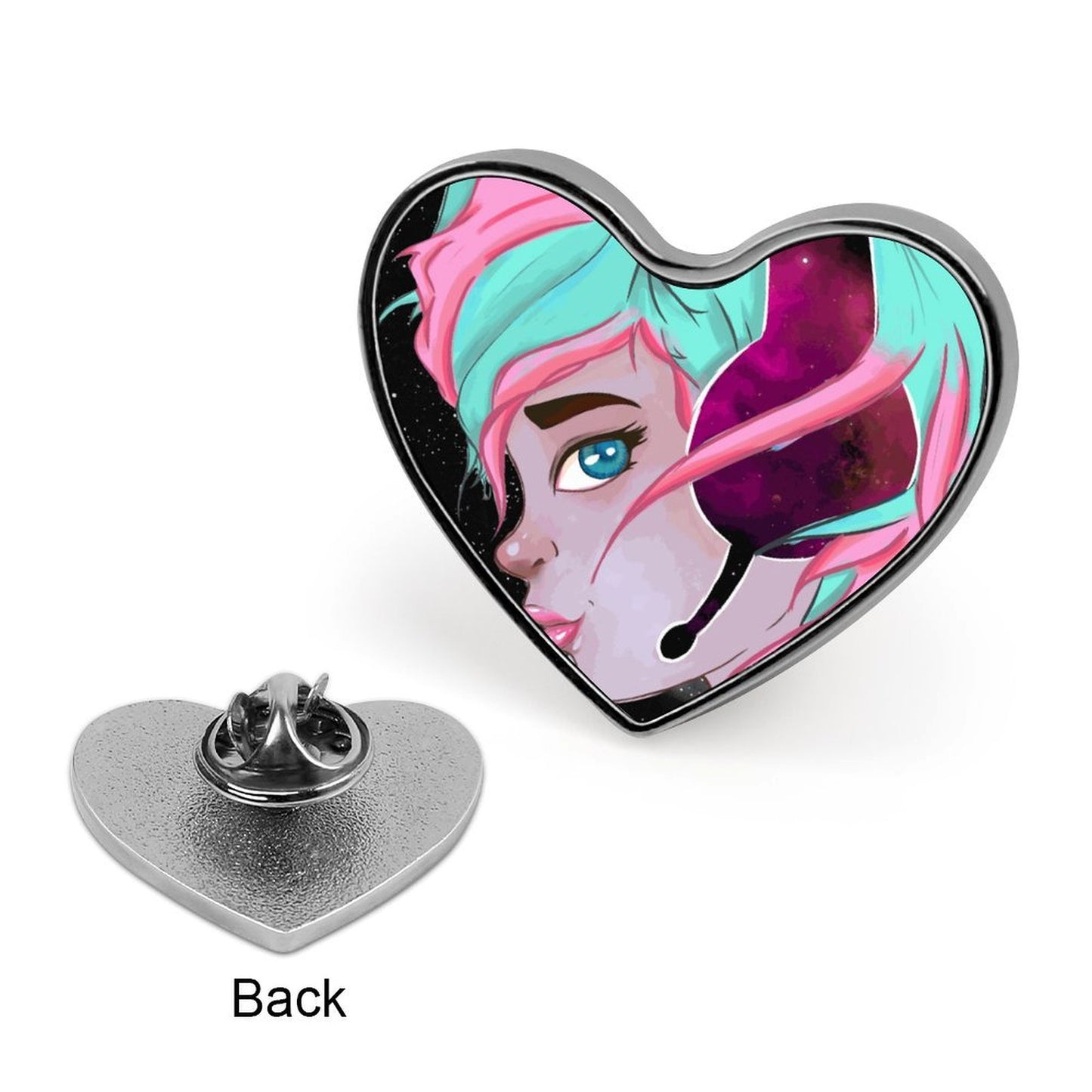 Pin de Corazón Personalizado con Foto | Broche Metálico Petite