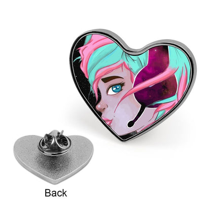 Pin de Corazón Personalizado con Foto | Broche Metálico Petite